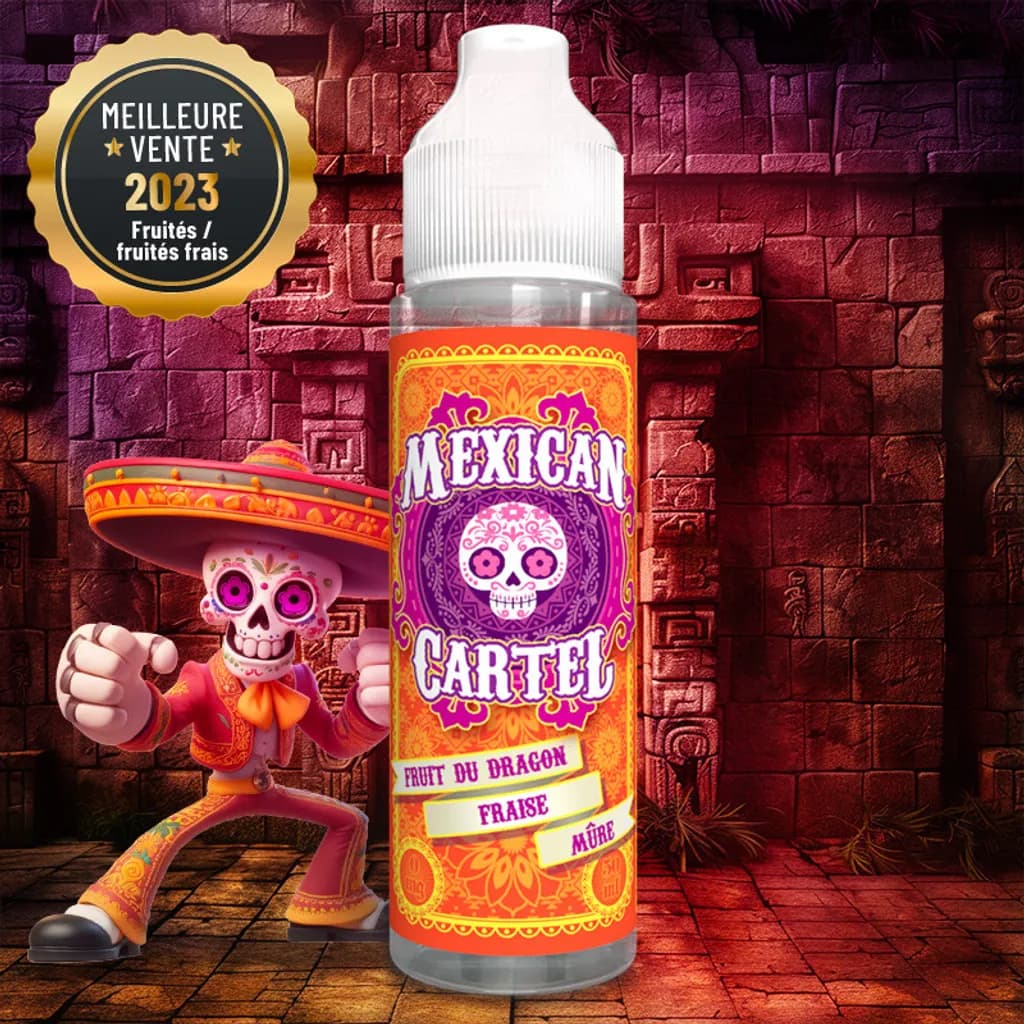 Image 1 du produit FRUIT DU DRAGON FRAISE MUR MEXICAN CARTEL 50ML 00MG