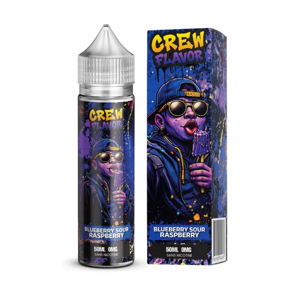 Image 1 du produit BLUEBERRY SOUR RASPBERRY 50ML 00MG Crew flavor